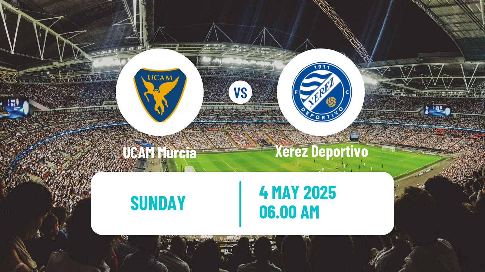 Soccer Spanish Segunda RFEF - Group 4 UCAM Murcia - Xerez Deportivo