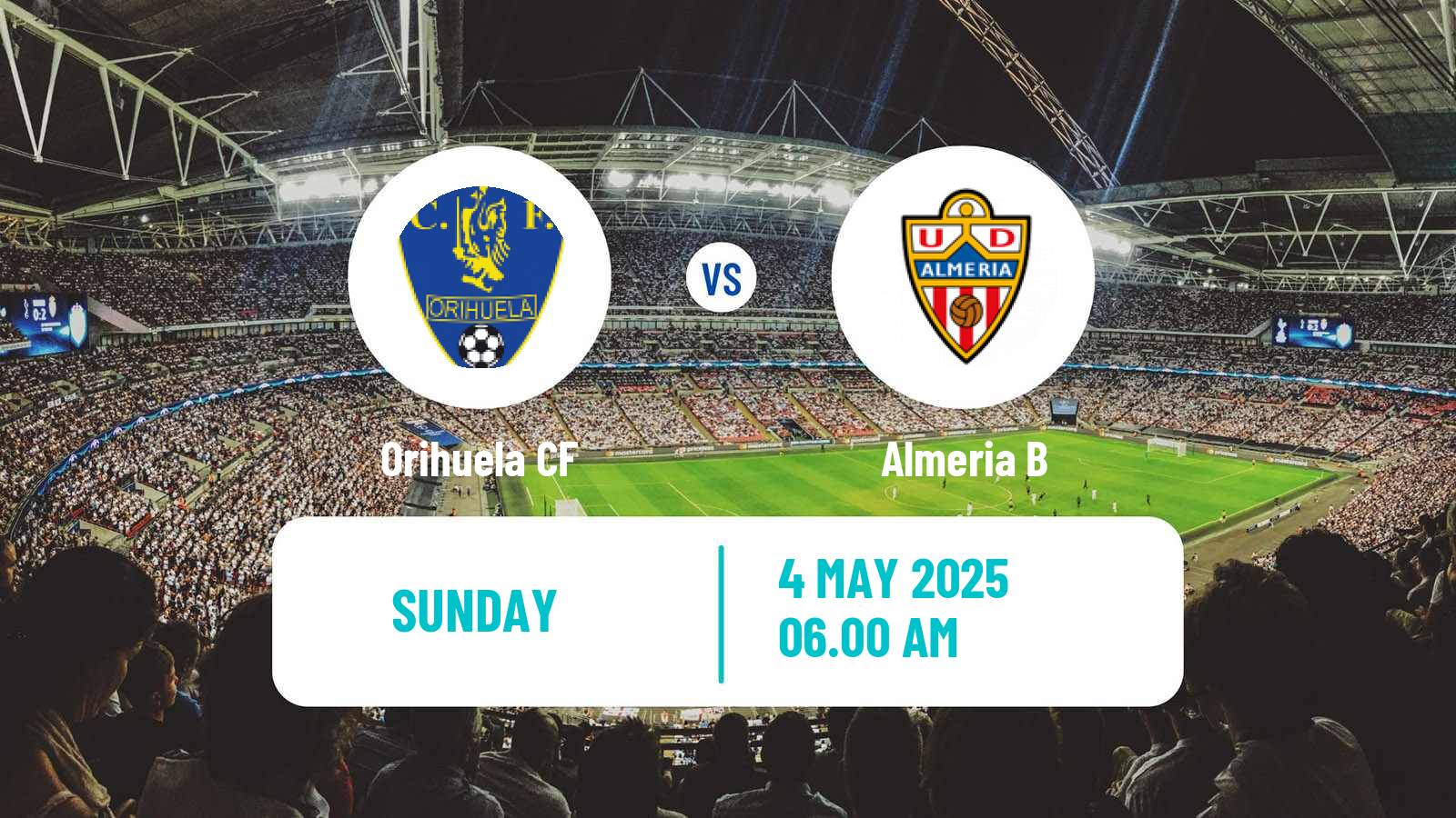 Soccer Spanish Segunda RFEF - Group 4 Orihuela - Almeria B