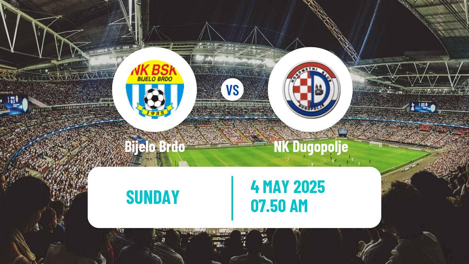 Soccer Croatian Prva NL Bijelo Brdo - Dugopolje