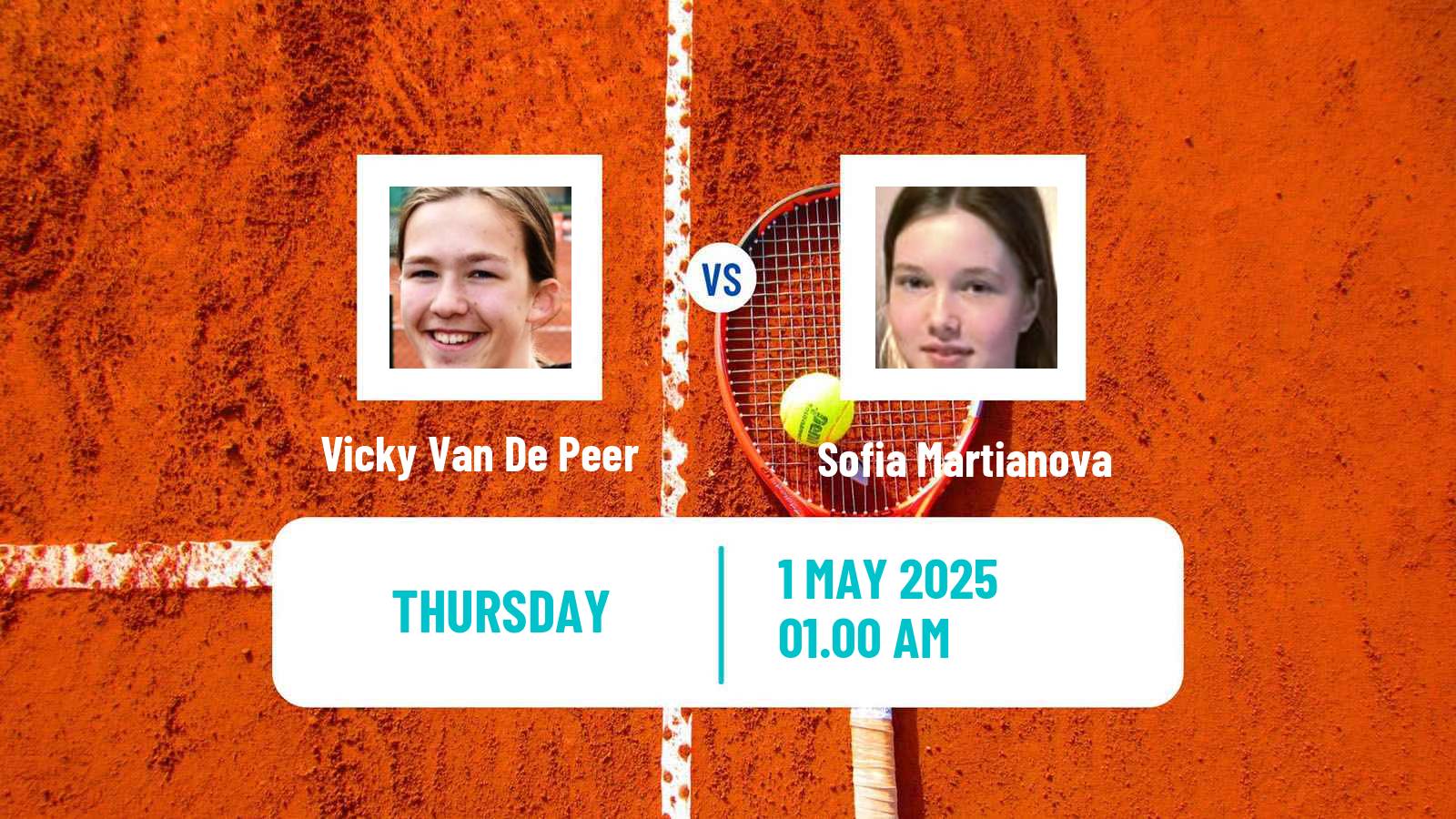 Tennis ITF W15 Shymkent 2 Women Vicky Van De Peer - Sofia Martianova