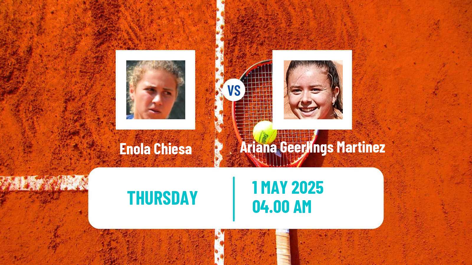 Tennis ITF W35 Santa Margherita Di Pula 5 Women Enola Chiesa - Ariana Geerlings Martinez