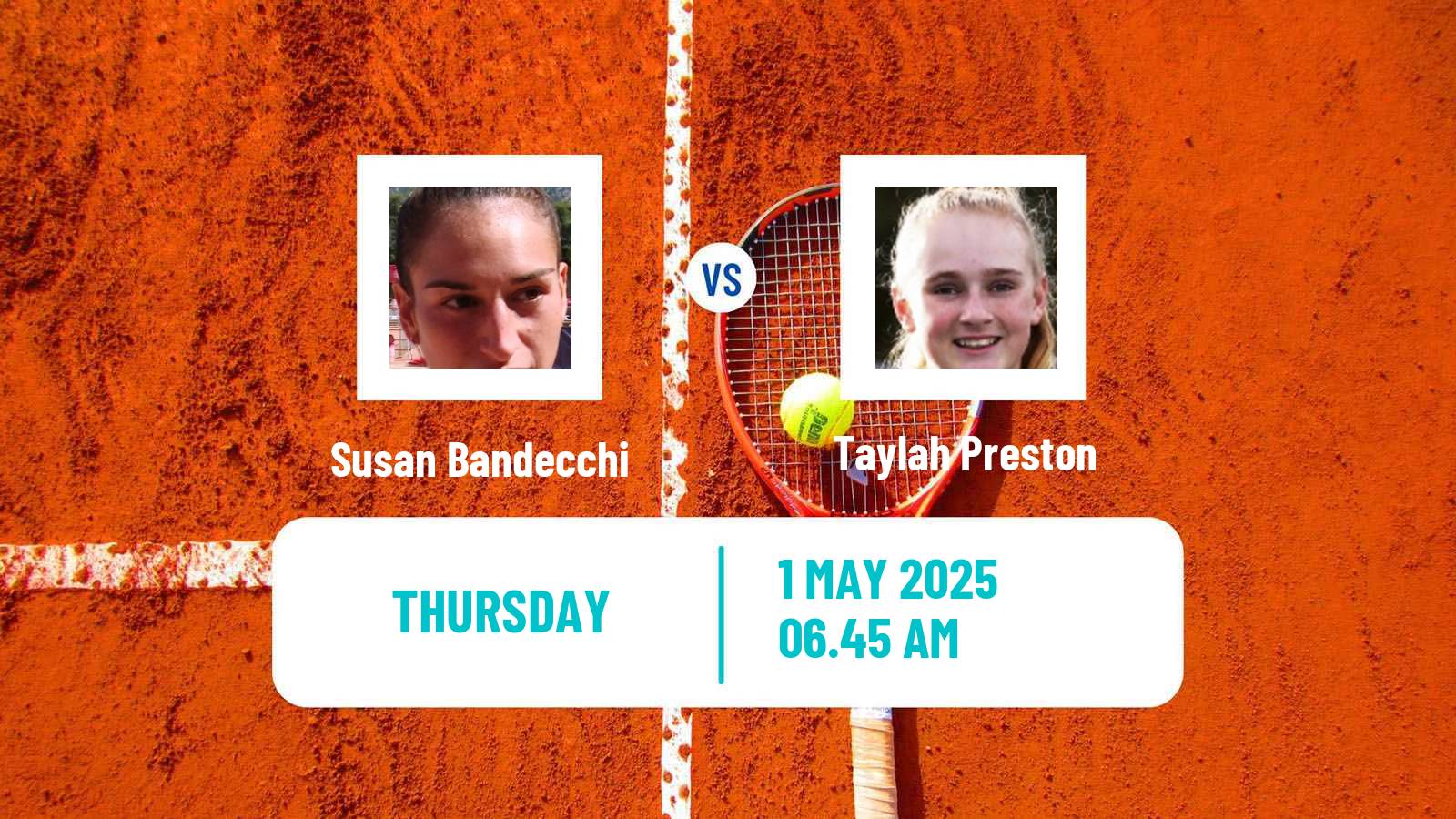 Tennis ITF W100 Wiesbaden Women Susan Bandecchi - Taylah Preston