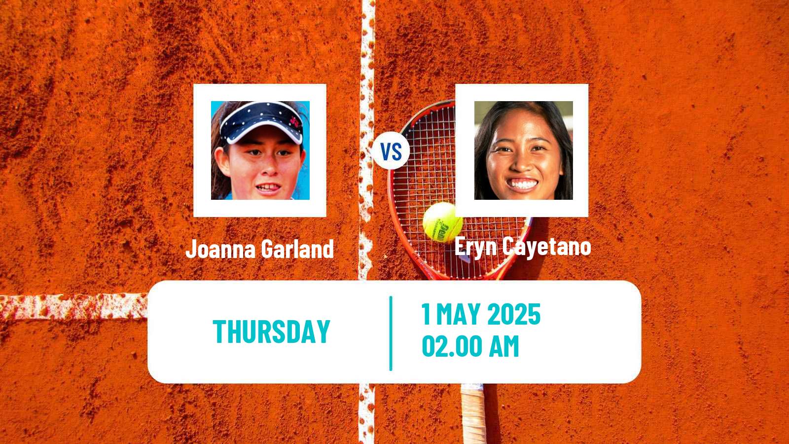 Tennis ITF W50 Lopota Women Joanna Garland - Eryn Cayetano