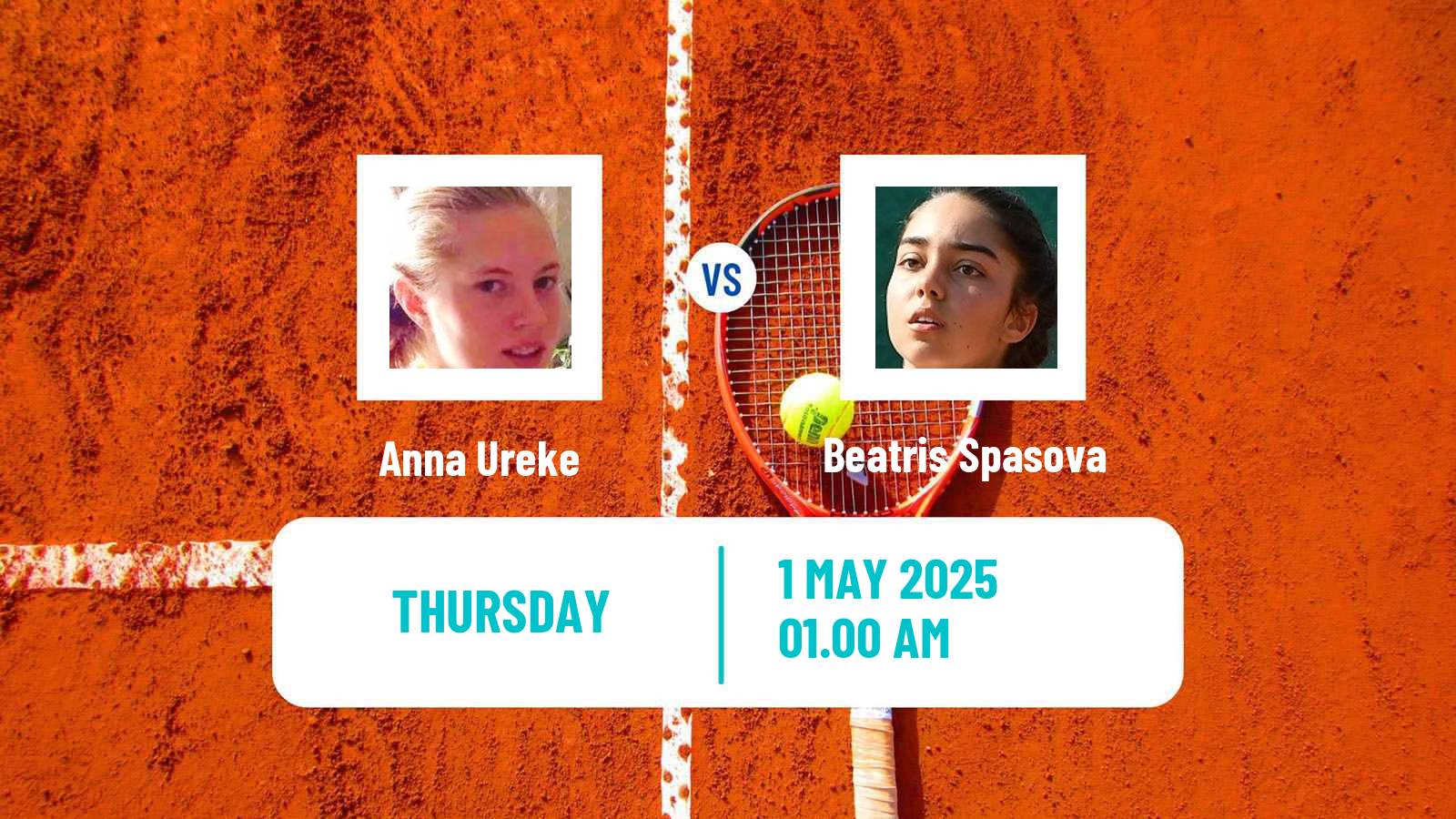 Tennis ITF W15 Shymkent 2 Women Anna Ureke - Beatris Spasova