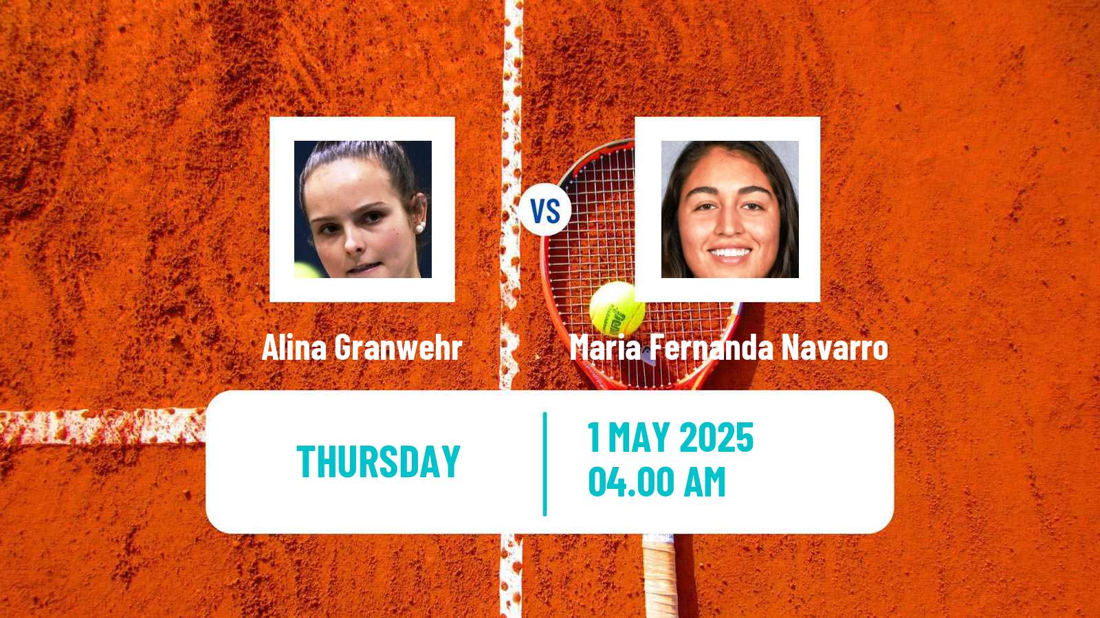 Tennis ITF W15 Oegstgeest Women Alina Granwehr - Maria Fernanda Navarro
