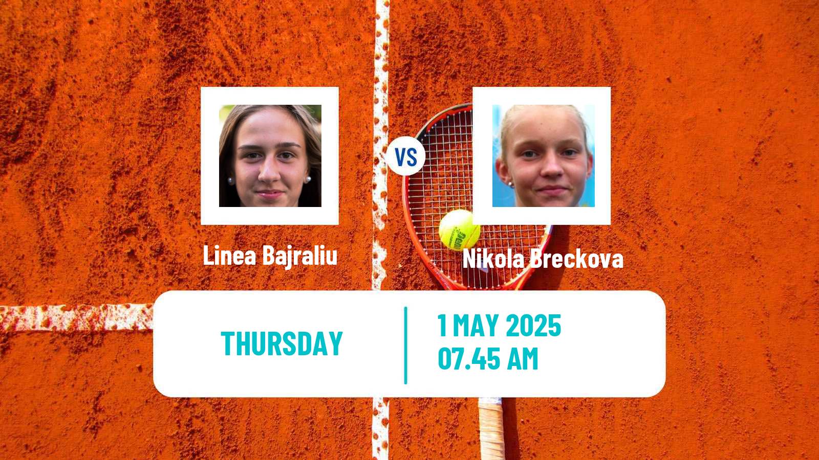Tennis ITF W15 Oegstgeest Women Linea Bajraliu - Nikola Breckova