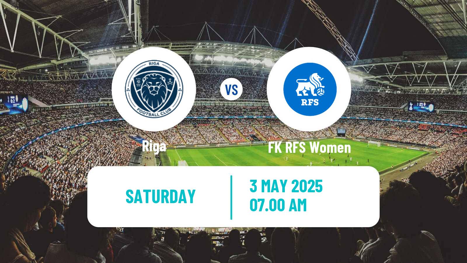 Soccer Latvian 1 Liga Women Riga - RFS
