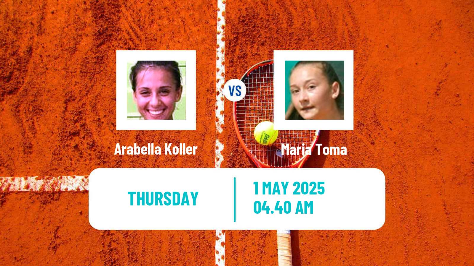 Tennis ITF W15 Monastir 17 Women Arabella Koller - Maria Toma