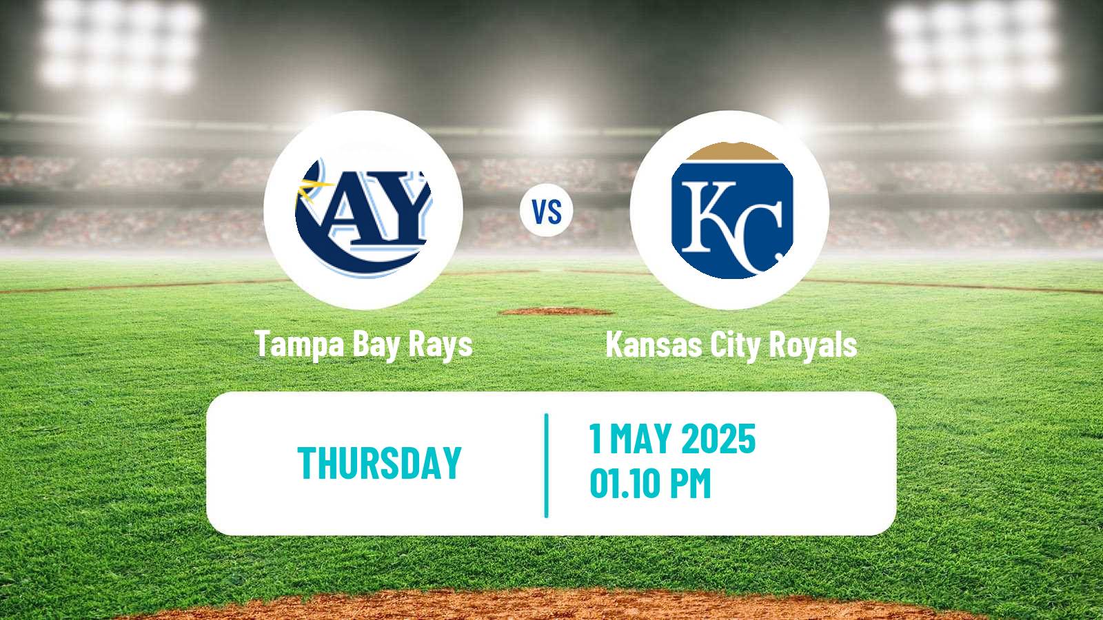 Baseball MLB Tampa Bay Rays - Kansas City Royals