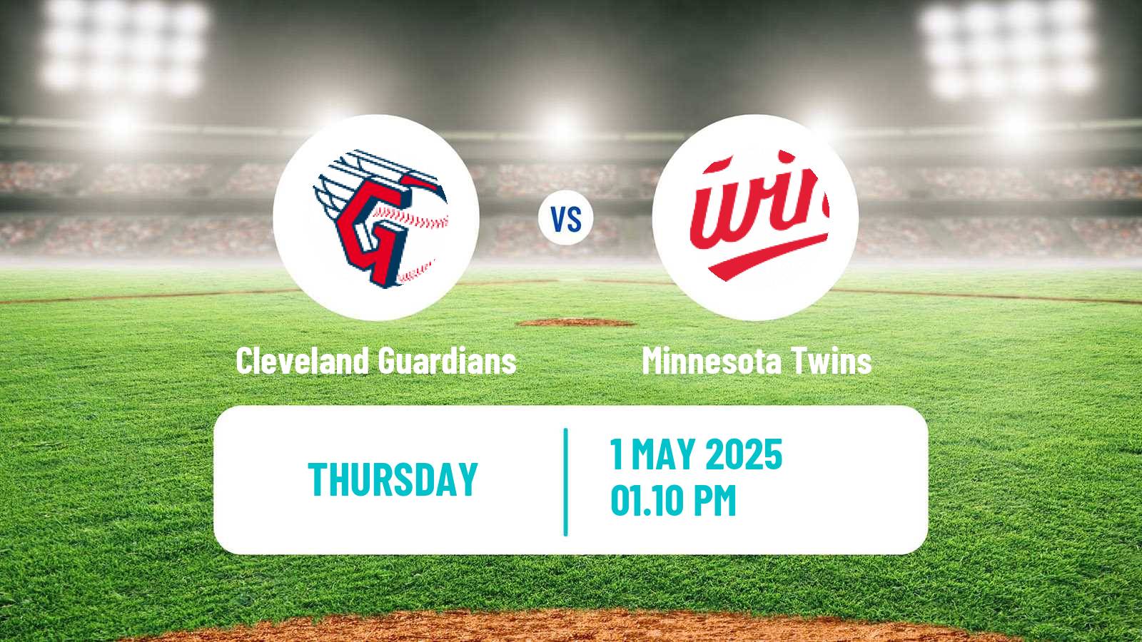 Baseball MLB Cleveland Guardians - Minnesota Twins
