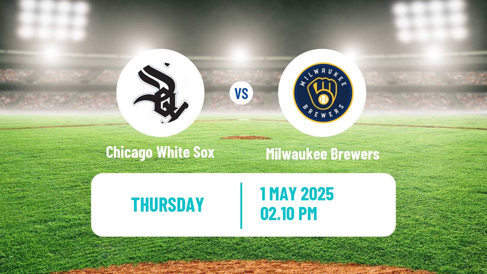 Baseball MLB Chicago White Sox - Milwaukee Brewers