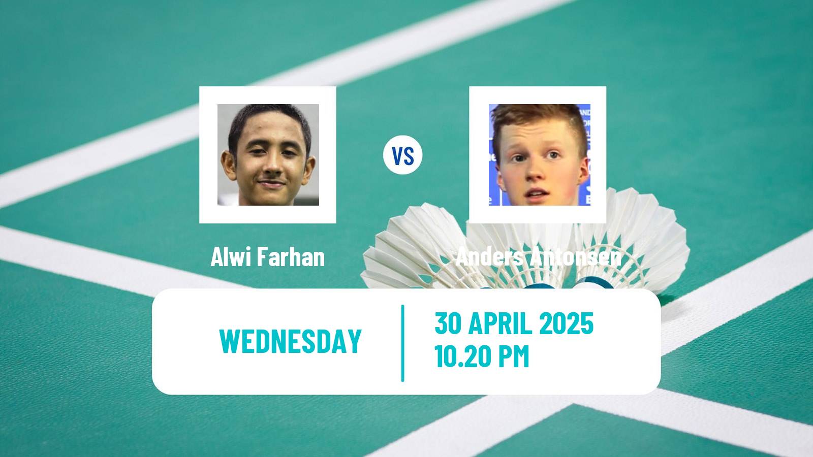 Badminton BWF Sudirman Cup Men Alwi Farhan - Anders Antonsen