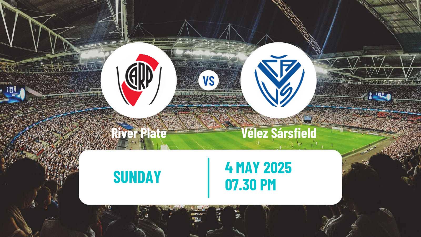 Soccer Argentinian Liga Profesional River Plate - Vélez Sársfield