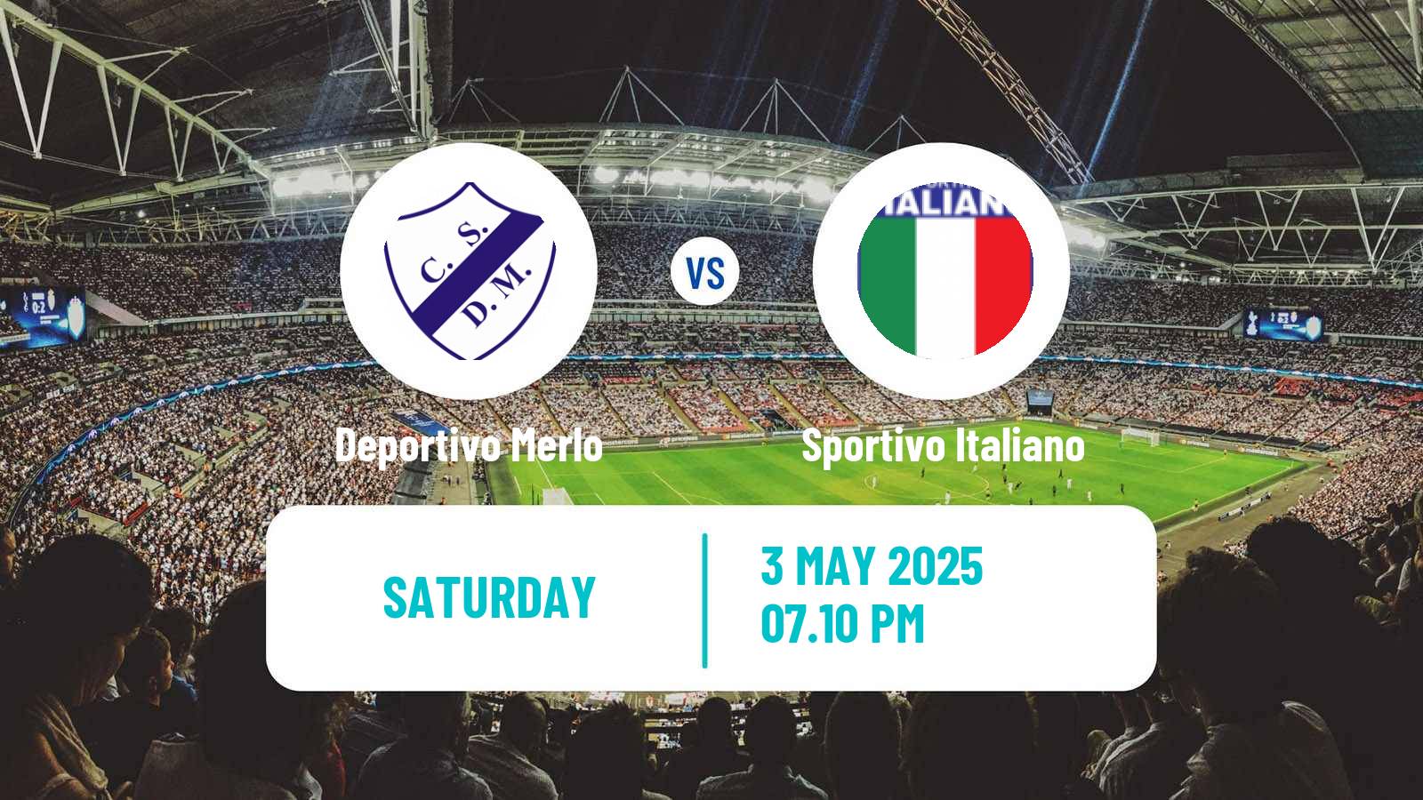 Soccer Argentinian Primera B Deportivo Merlo - Sportivo Italiano