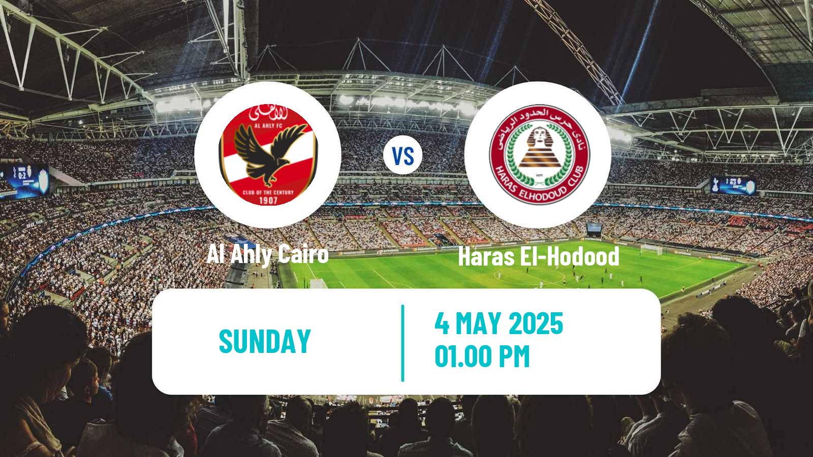 Soccer Egyptian Premier League Al Ahly Cairo - Haras El-Hodood