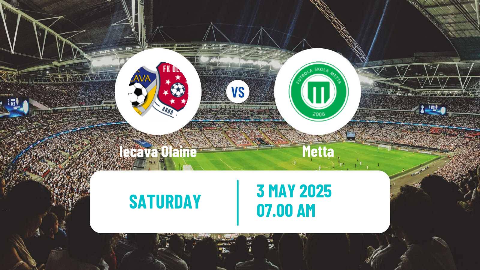 Soccer Latvian 1 Liga Women Iecava Olaine - Metta