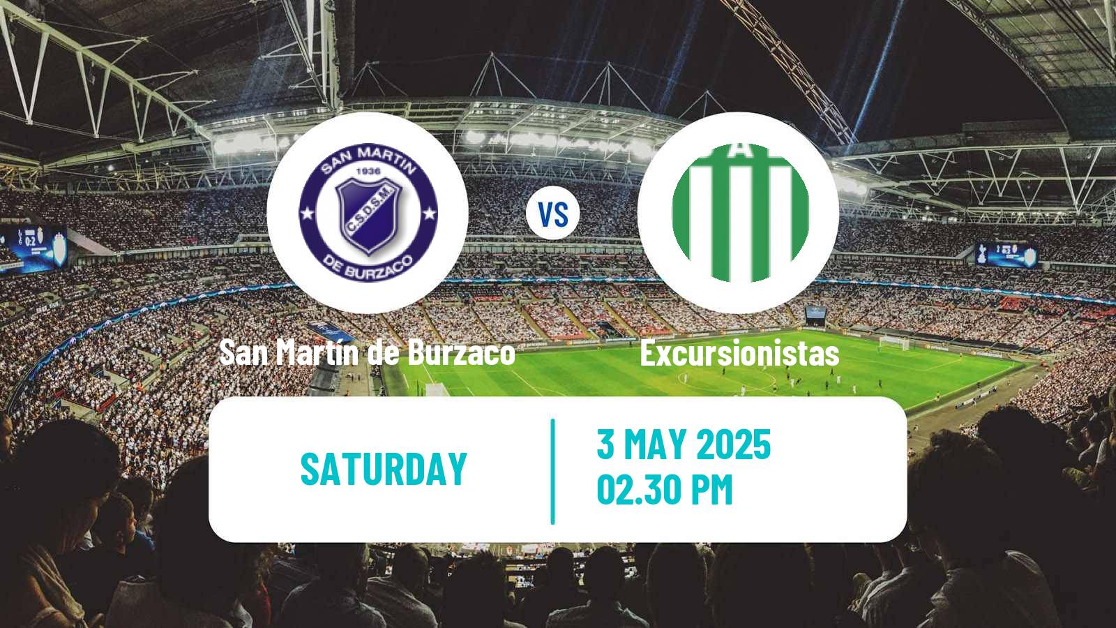 Soccer Argentinian Primera B San Martín de Burzaco - Excursionistas