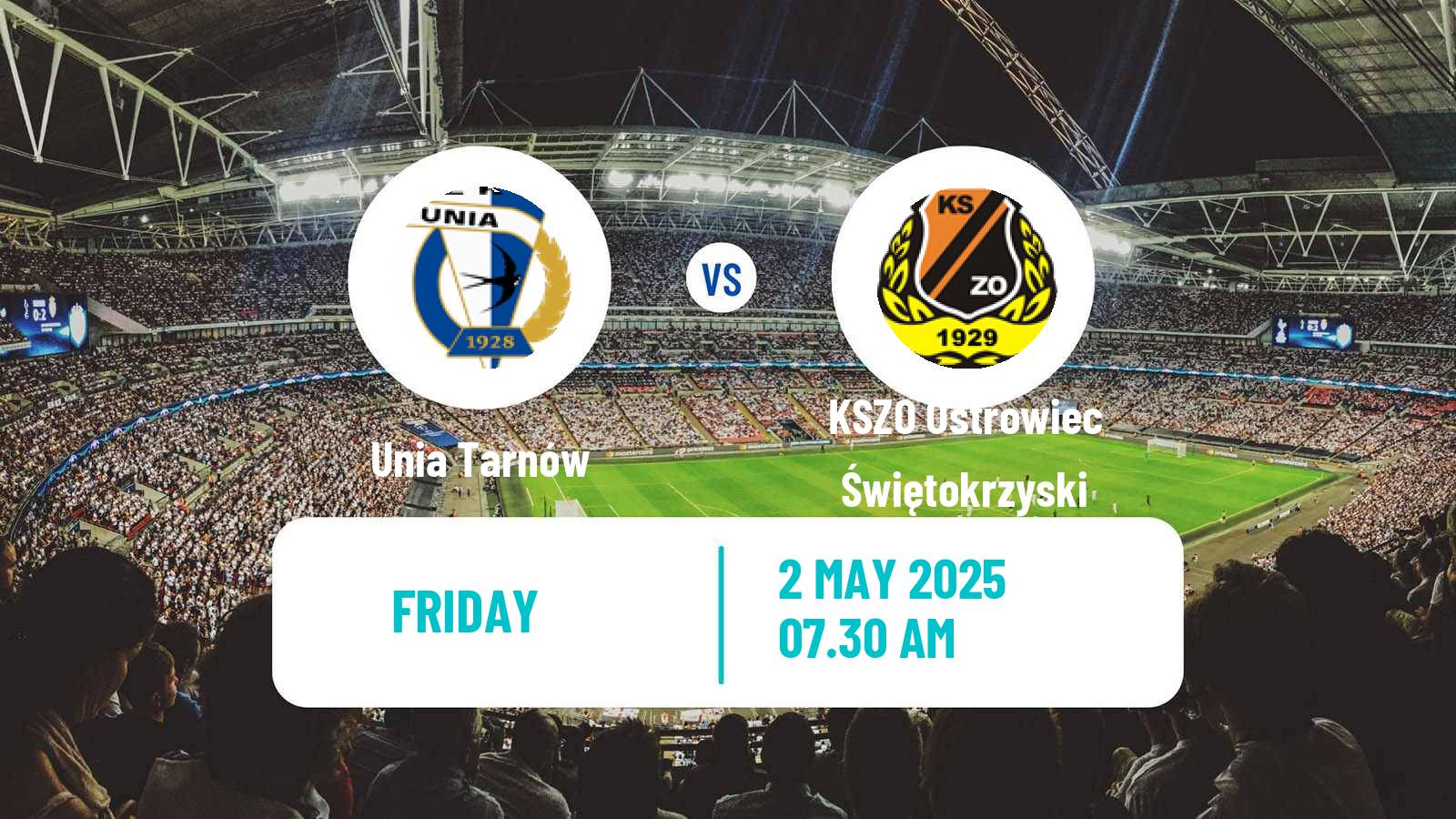 Soccer Polish Division 3 - Group IV Unia Tarnów - KSZO Ostrowiec Świętokrzyski