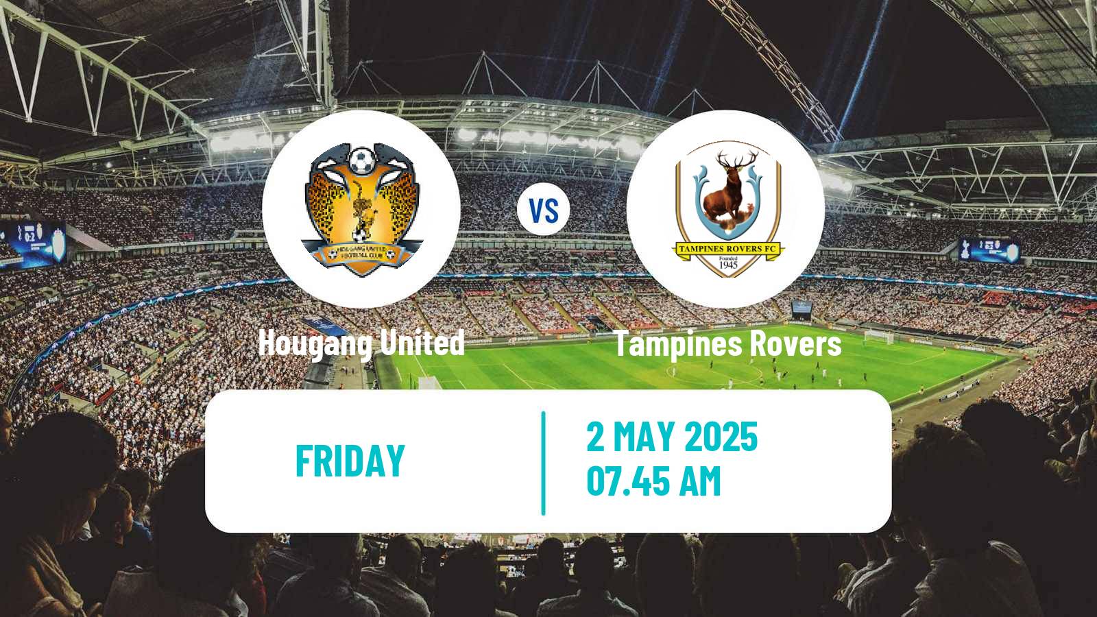 Soccer Singapore Premier League Hougang United - Tampines Rovers