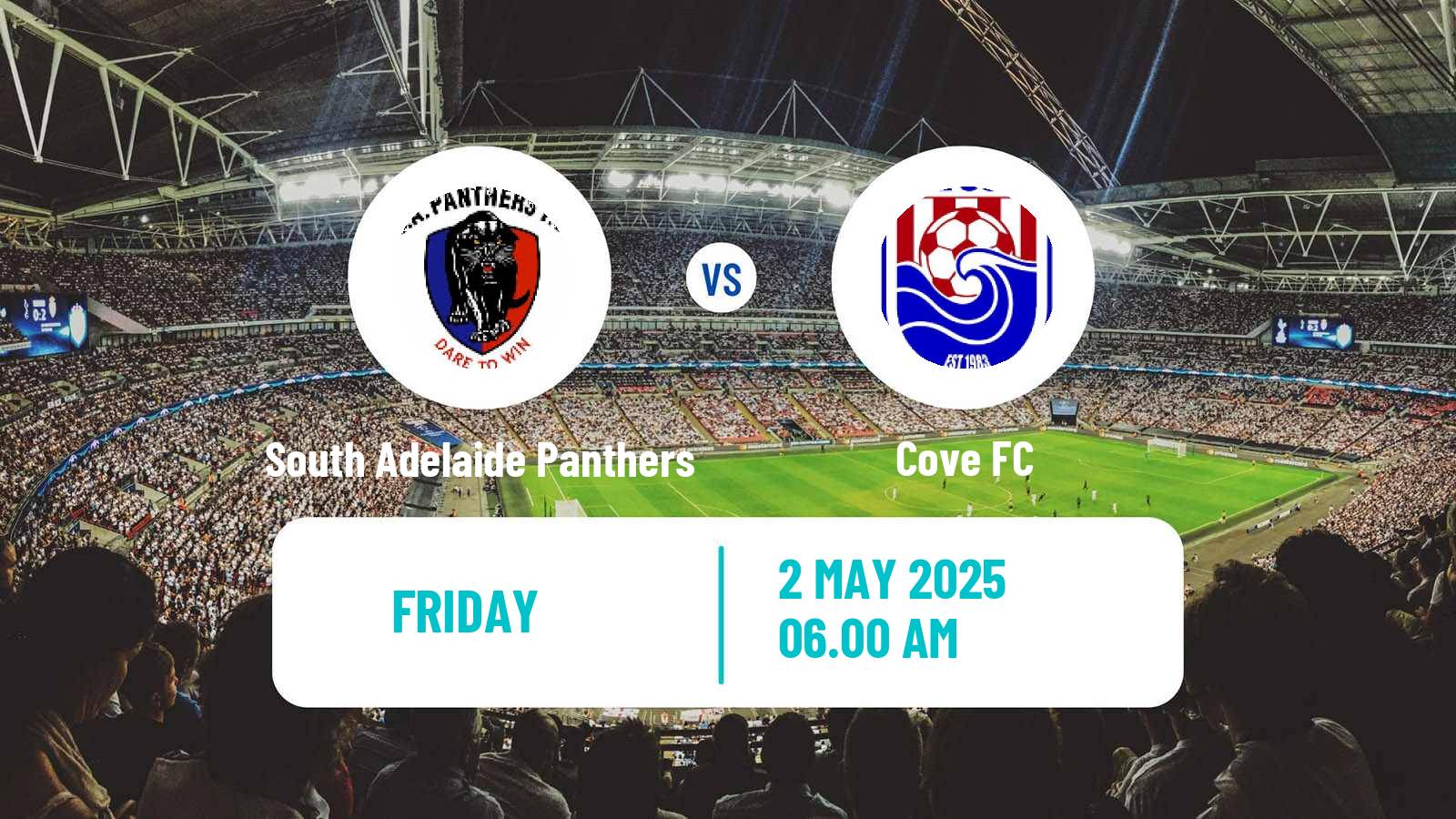 Soccer Australian SA State League South Adelaide Panthers - Cove