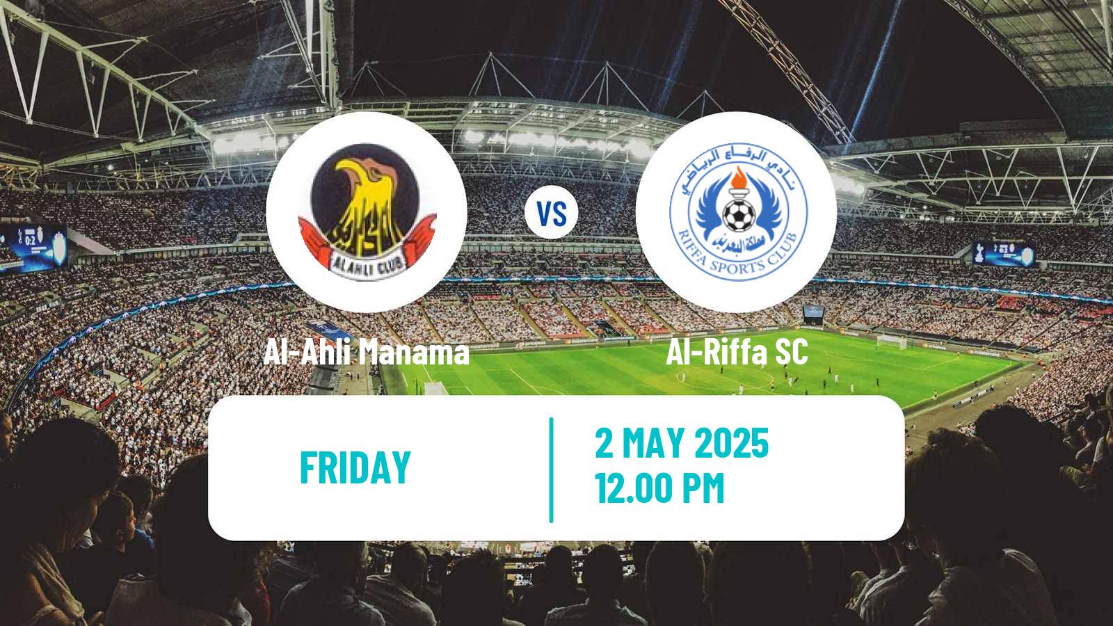Soccer Bahraini Premier League Al-Ahli Manama - Al-Riffa