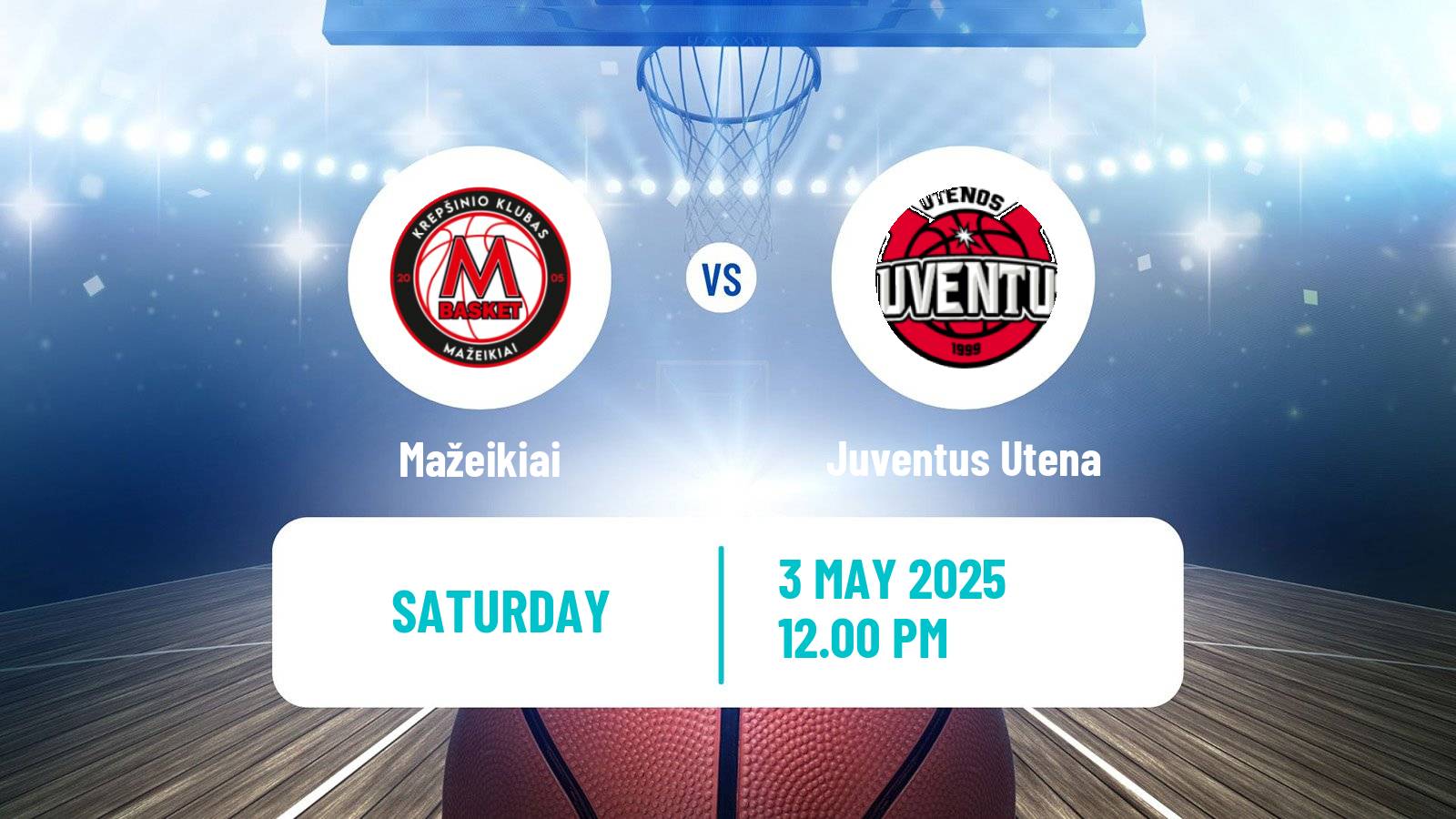 Basketball Lietuvos Krepsinio Lyga Mažeikiai - Juventus Utena