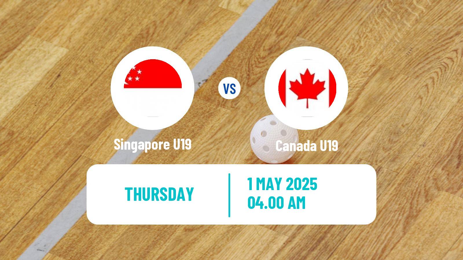 Floorball World Championship Floorball U19 Singapore U19 - Canada U19