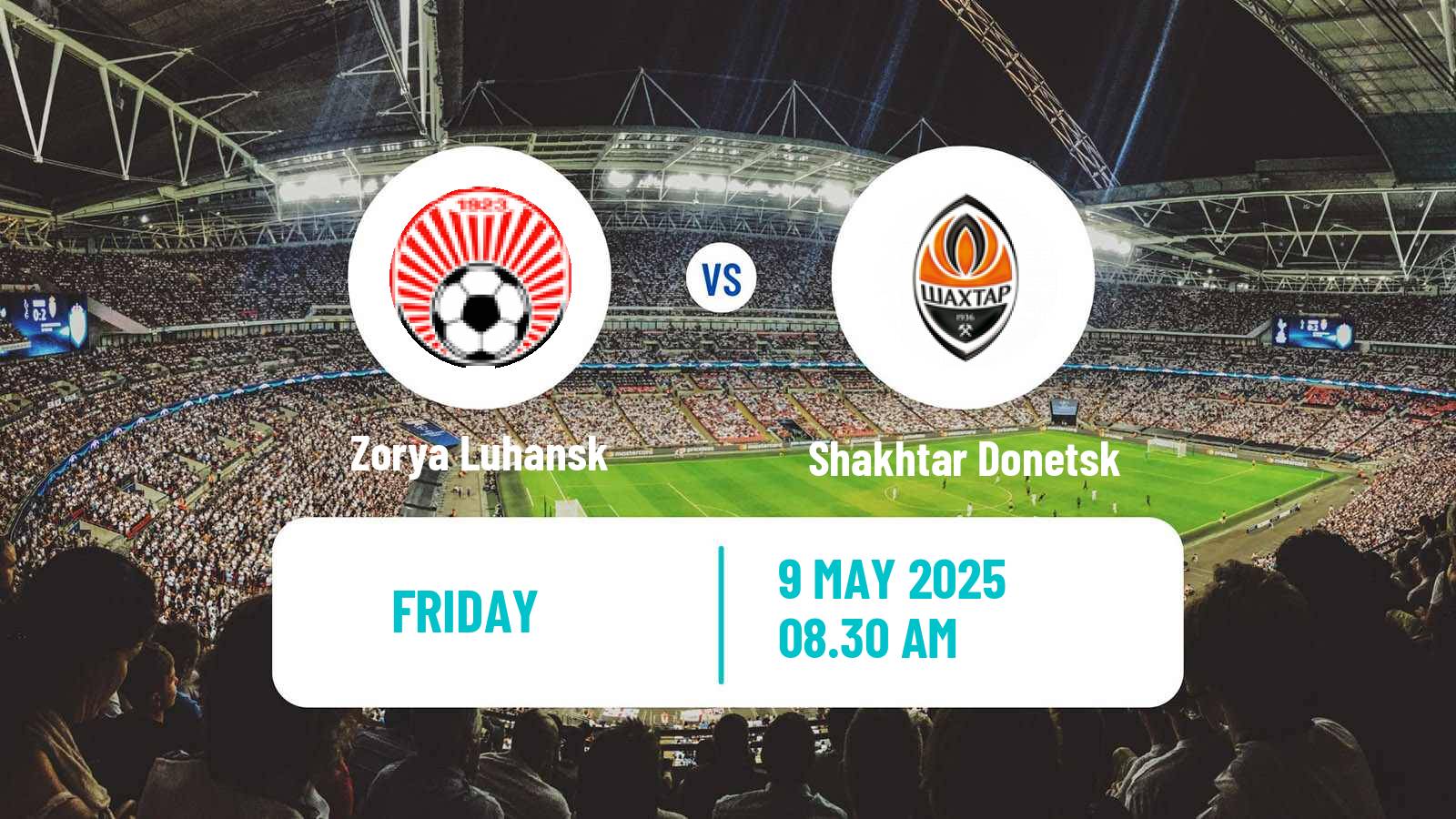 Soccer Ukrainian Premier League Zorya Luhansk - Shakhtar Donetsk
