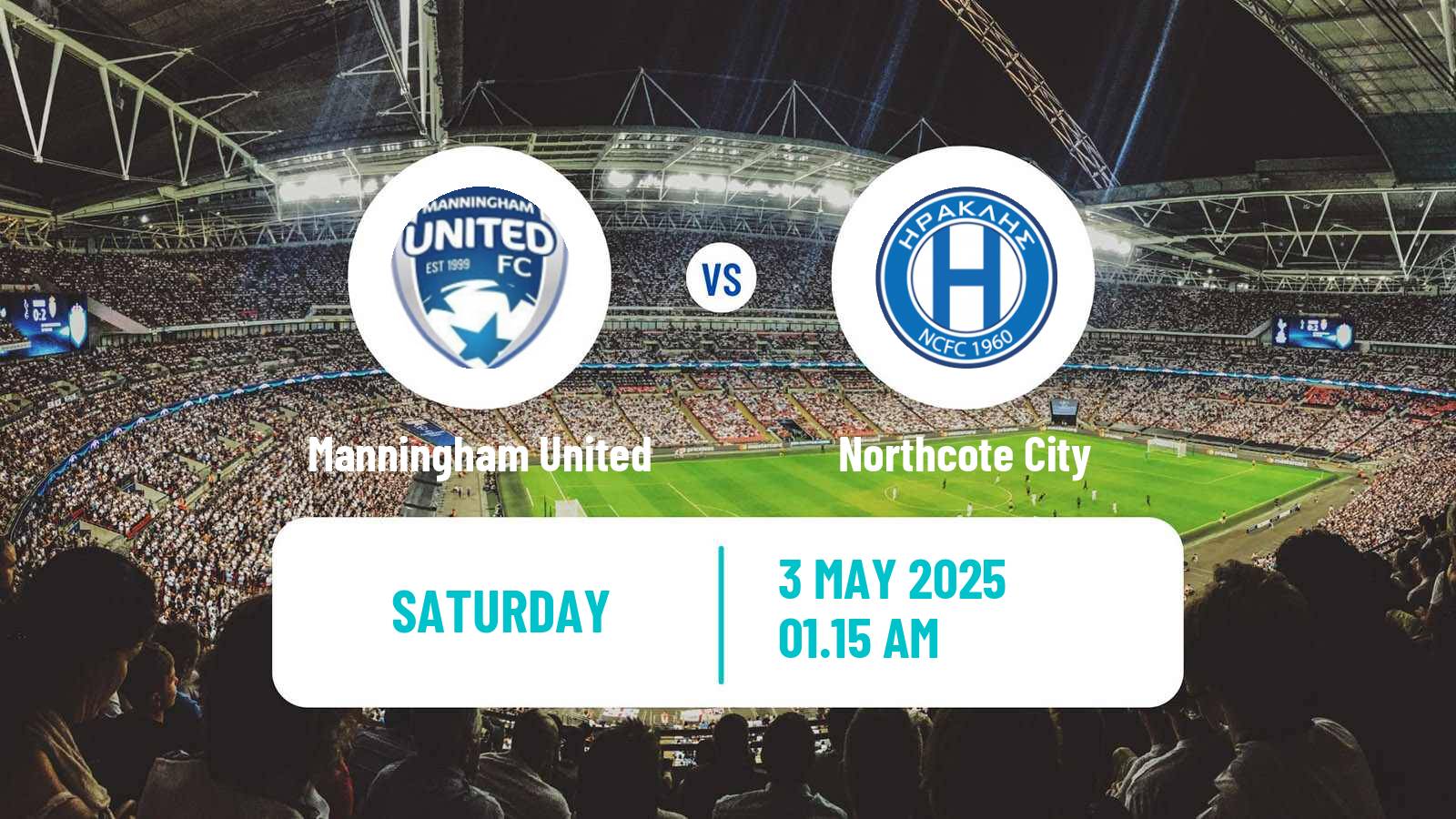 Soccer Australian Victoria Premier League Manningham United - Northcote City