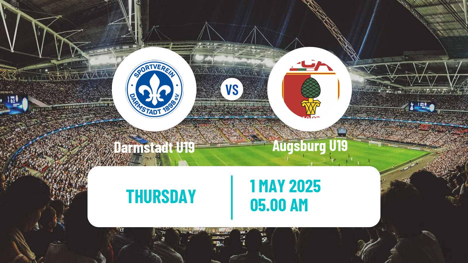 Soccer German DFB Youth League Darmstadt U19 - Augsburg U19