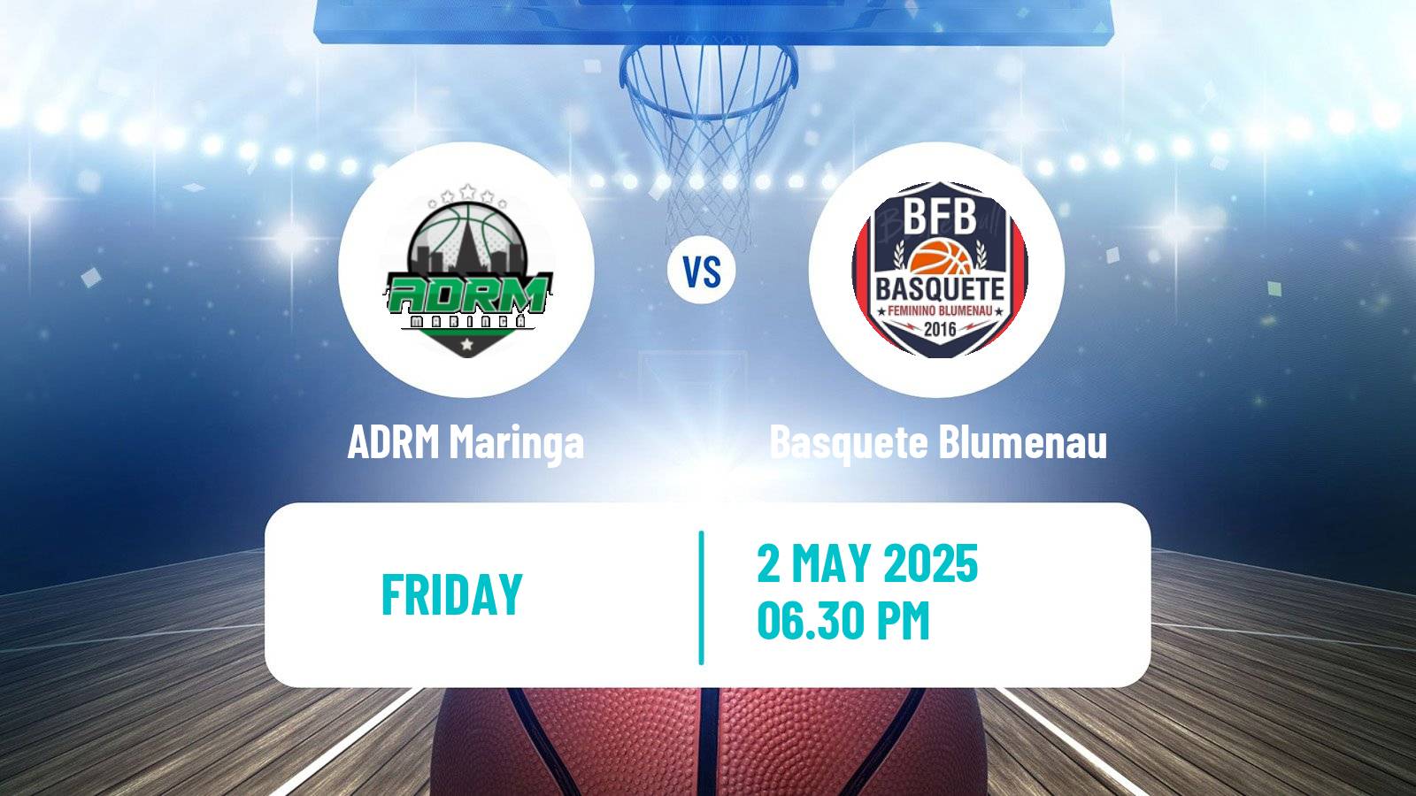 Basketball Brazilian LBF Women ADRM Maringa - Basquete Blumenau