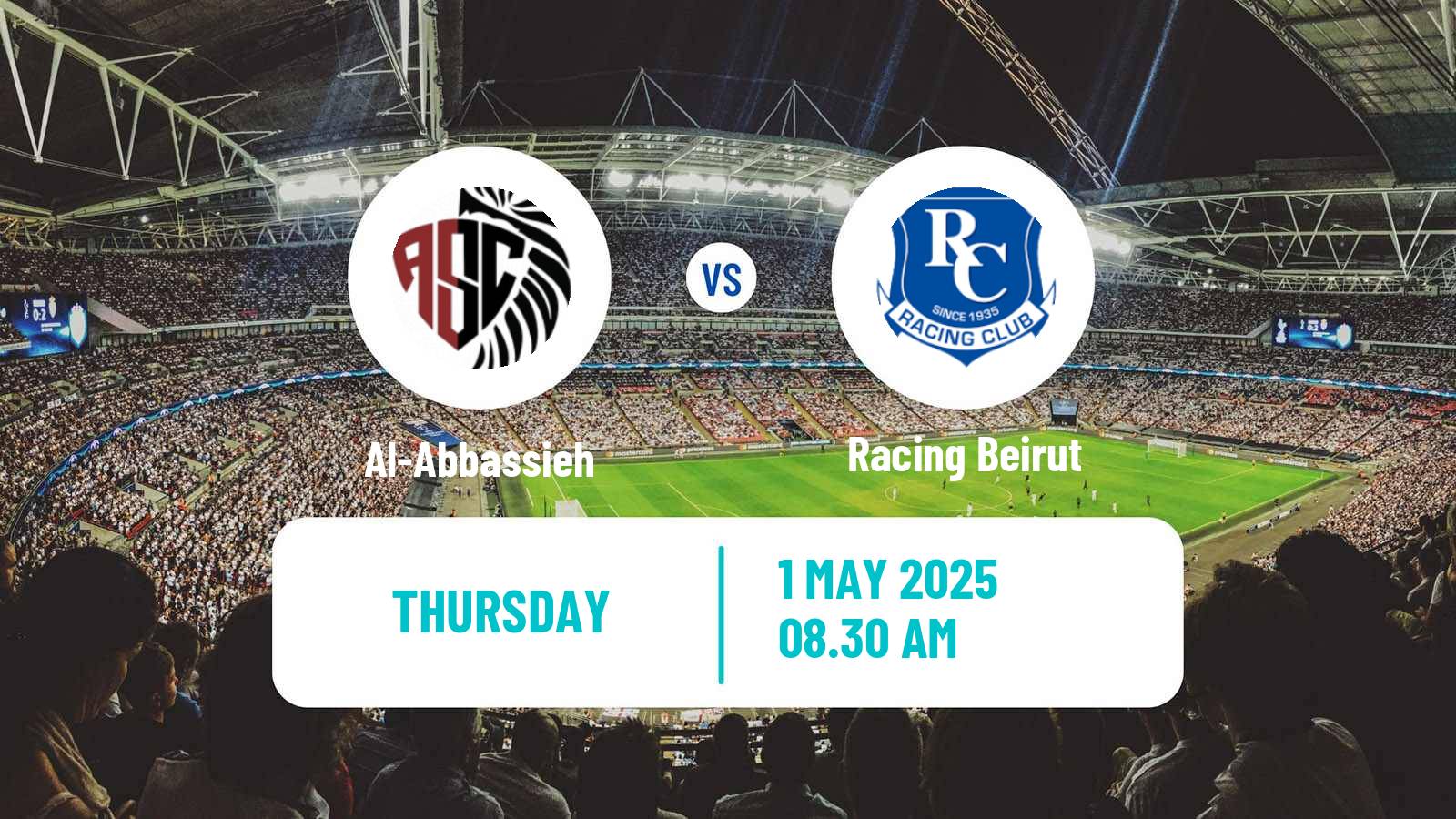 Soccer Lebanese Premier League Al-Abbassieh - Racing Beirut