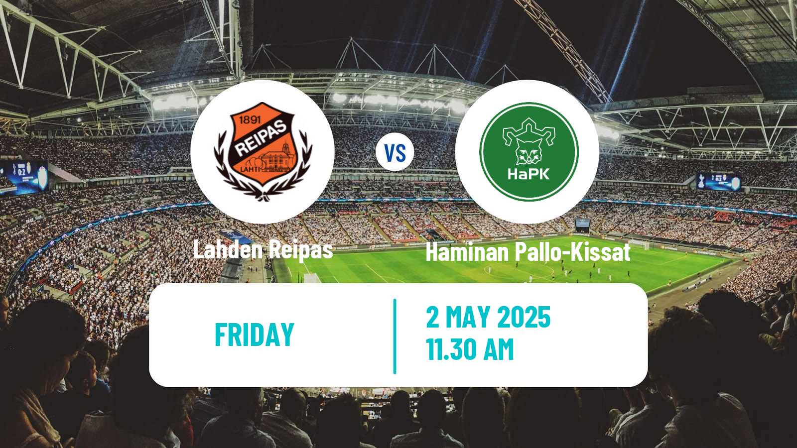 Soccer Finnish Kakkonen Group A Lahden Reipas - Haminan Pallo-Kissat