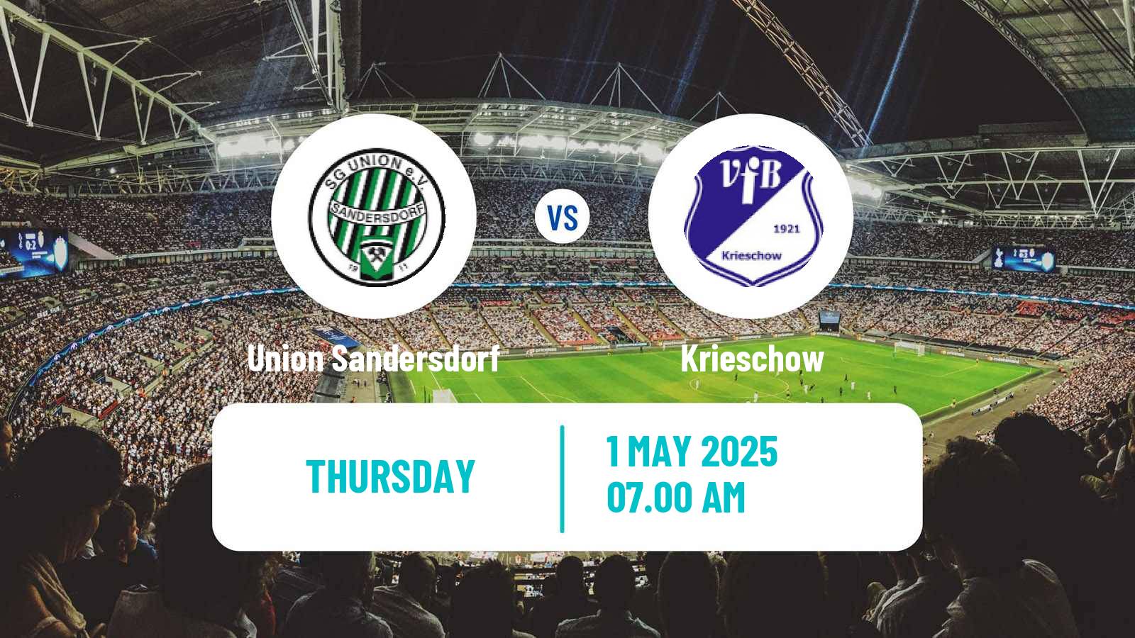 Soccer German Oberliga NOFV- Süd Union Sandersdorf - Krieschow
