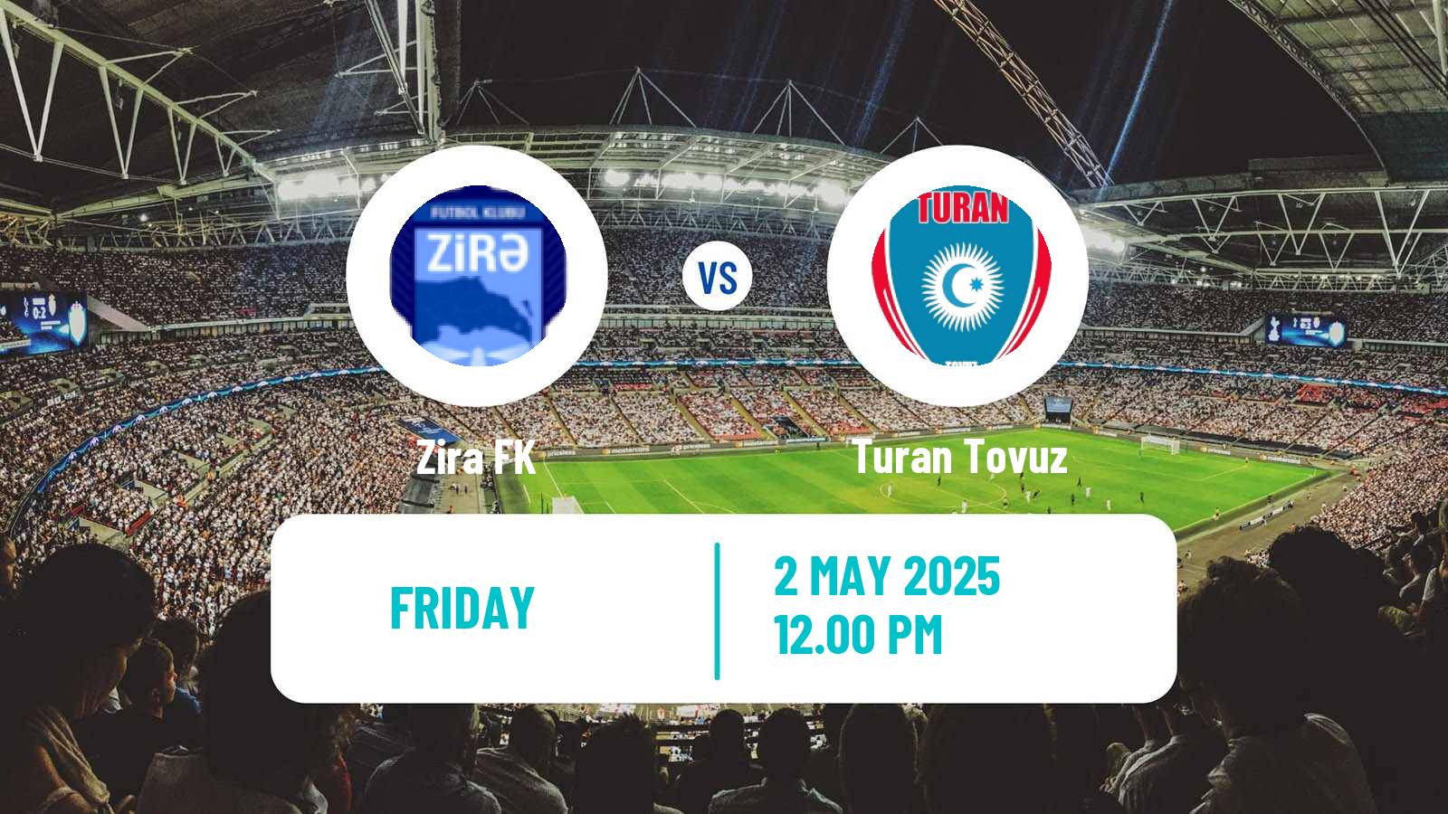 Soccer Azerbaijan Premier League Zira - Turan Tovuz