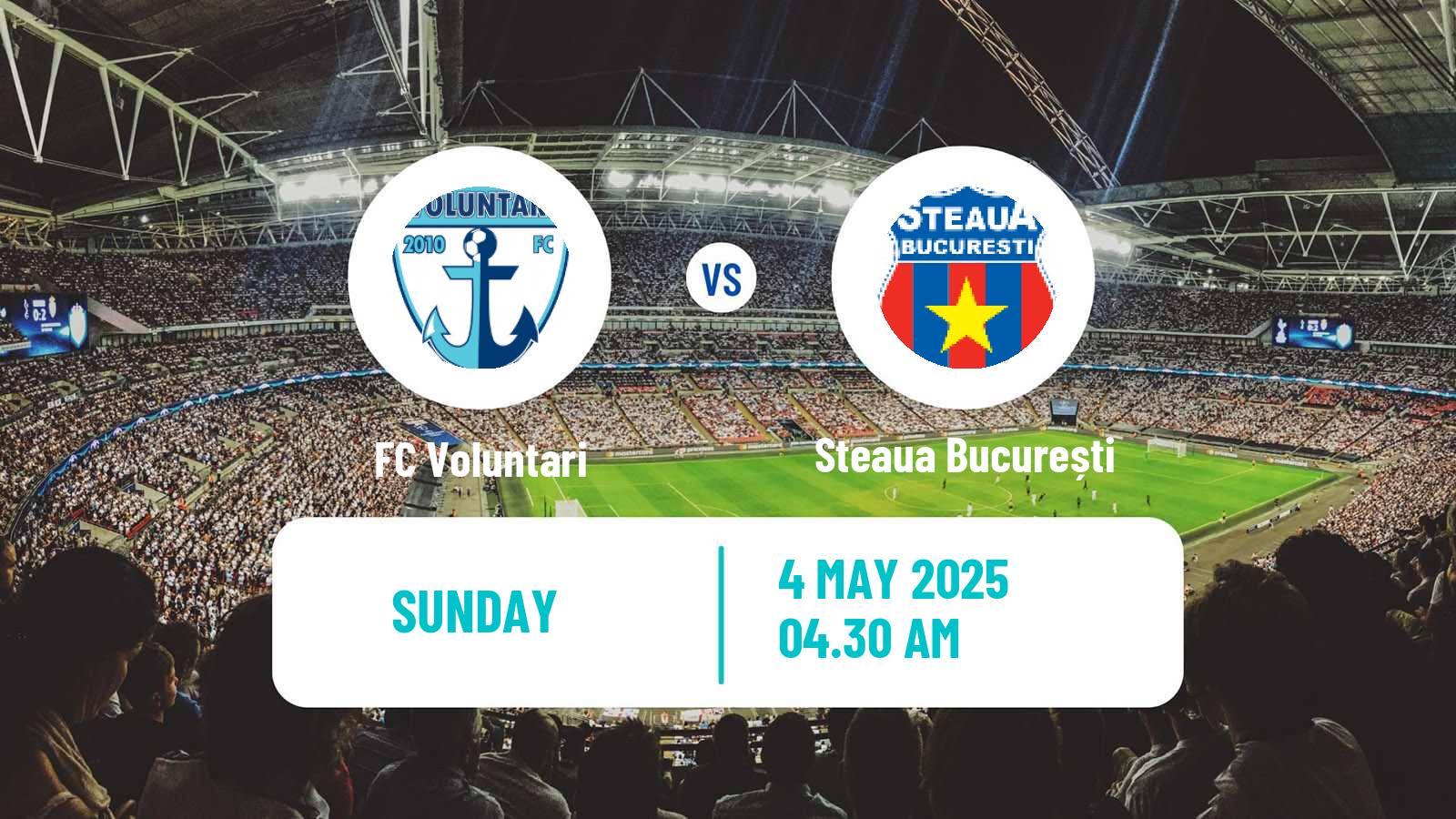 Soccer Romanian Division 2 Voluntari - Steaua București