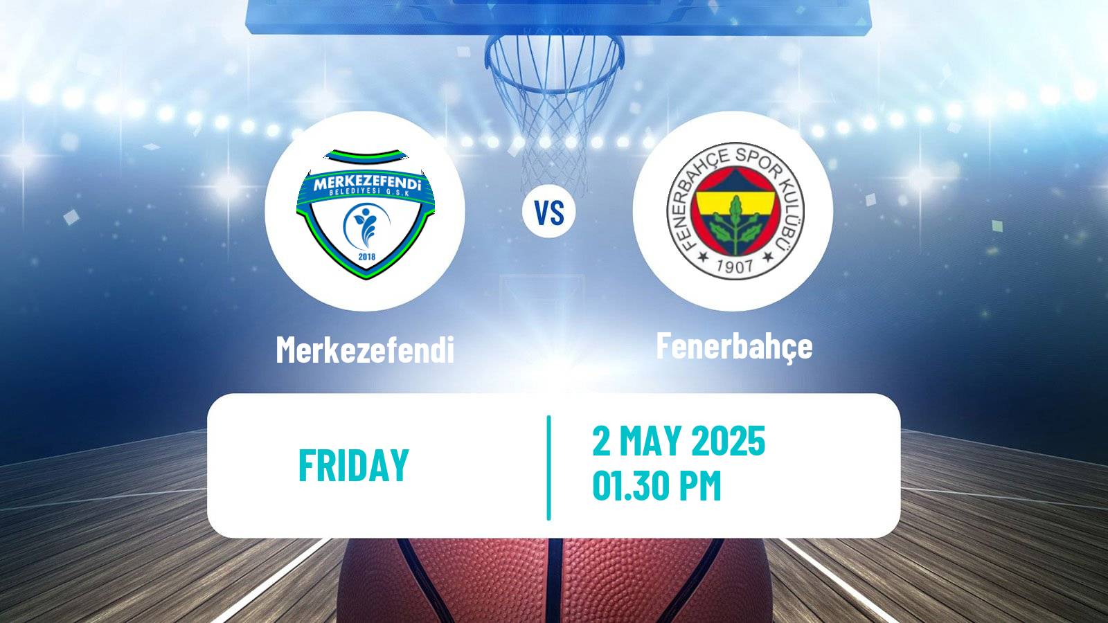 Basketball Turkish Basketball Super Ligi Merkezefendi - Fenerbahçe
