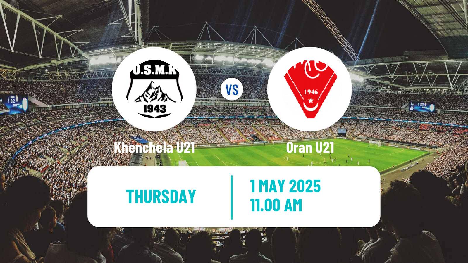 Soccer Algerian Ligue U21 Khenchela U21 - Oran U21