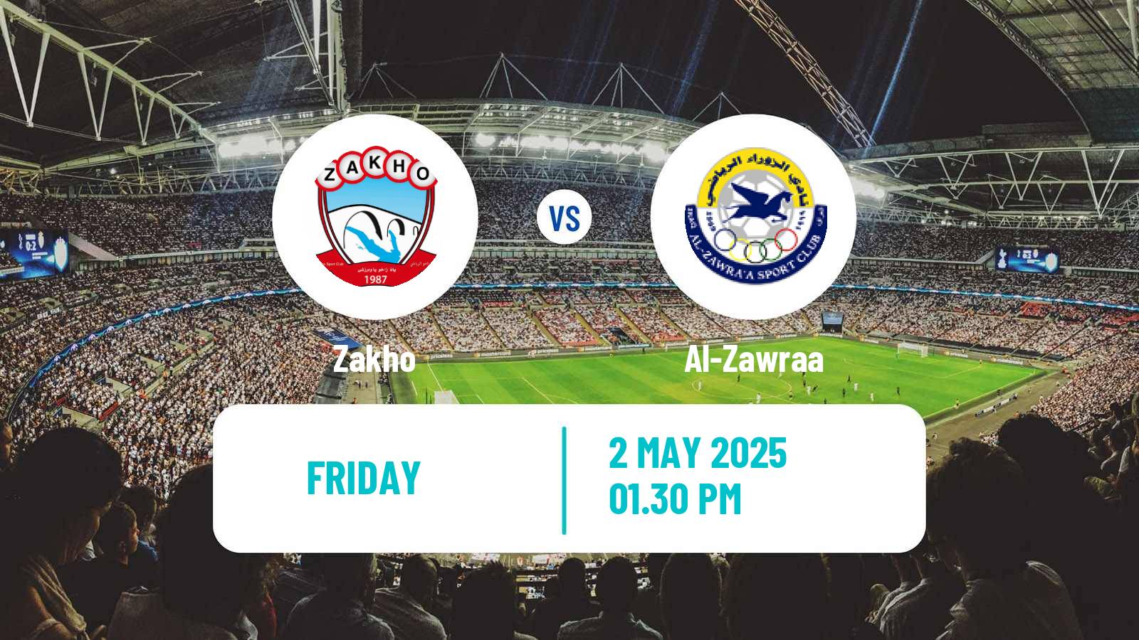 Soccer Iraqi Premier League Zakho - Al-Zawraa