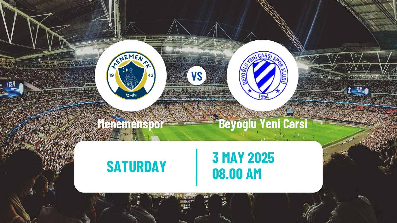 Soccer Turkish Second League Red Group Menemenspor - Beyoglu Yeni Carsi