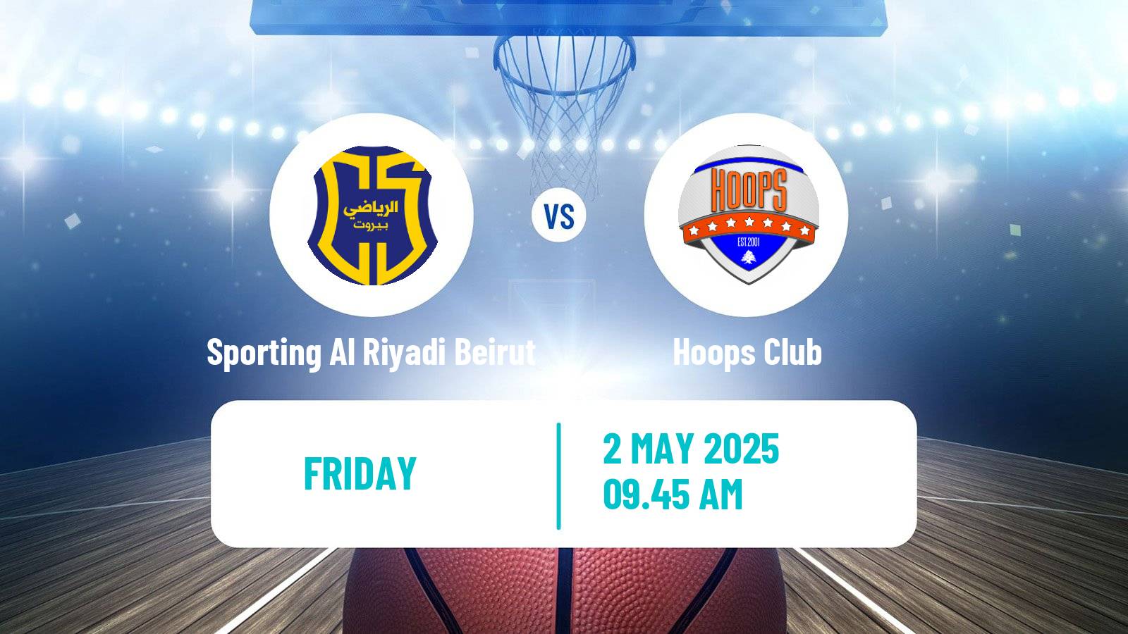 Basketball Lebanese Division 1 Basketball Sporting Al Riyadi Beirut - Hoops