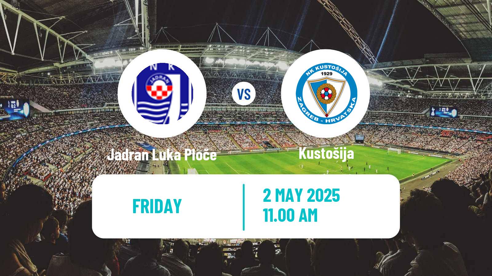 Soccer Croatian Druga NL Jadran Luka Ploče - Kustošija