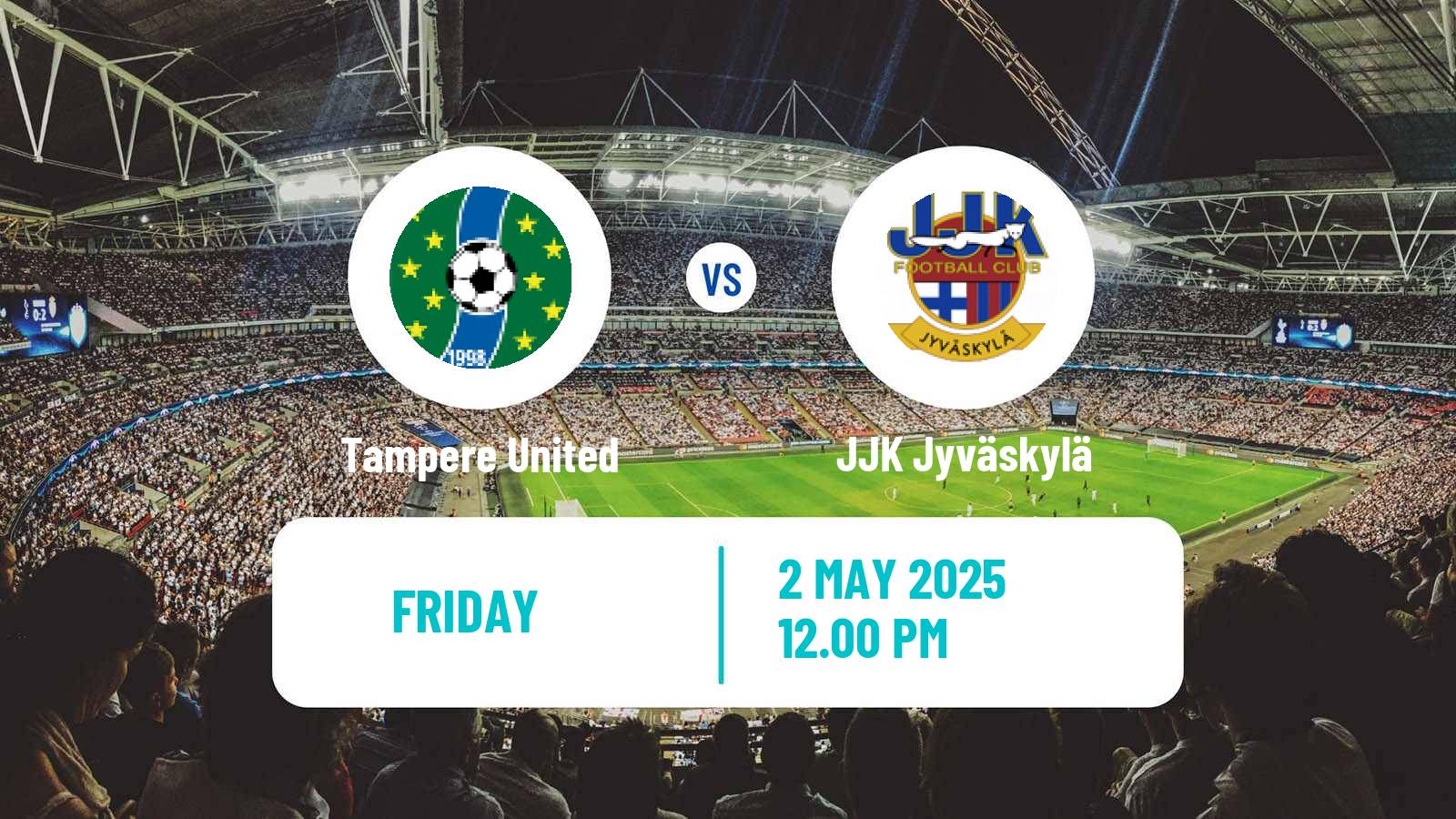 Soccer Finnish Ykkonen Tampere United - JJK Jyväskylä