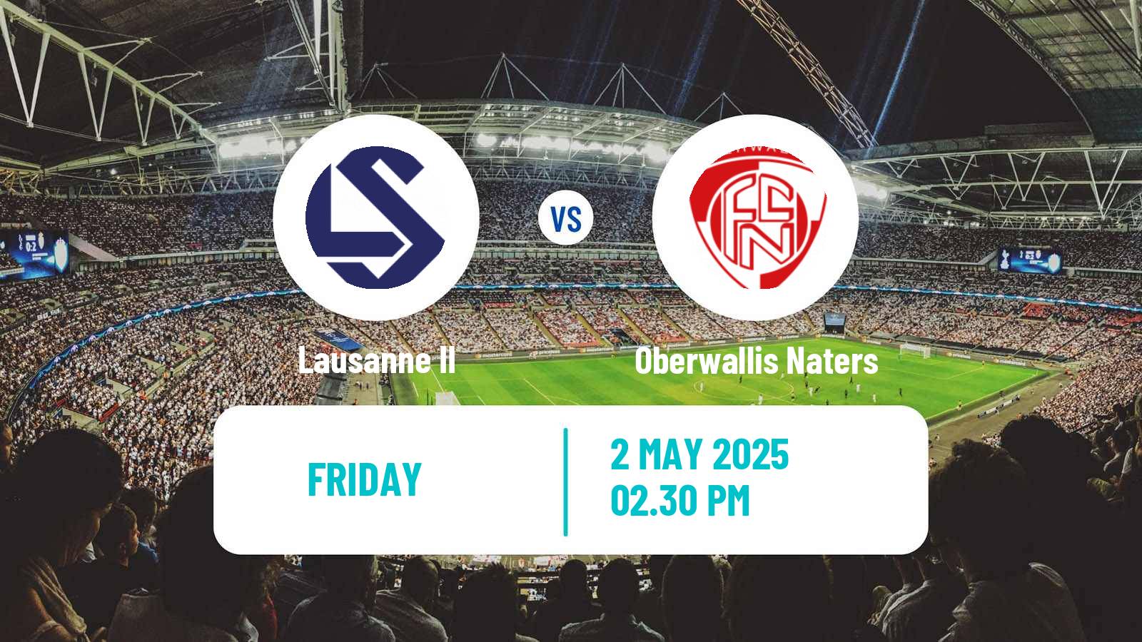 Soccer Swiss 1 Liga Classic Group 1 Lausanne II - Oberwallis Naters