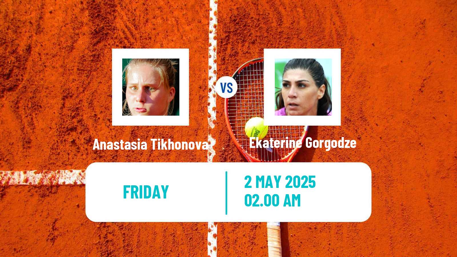 Tennis ITF W50 Lopota Women Anastasia Tikhonova - Ekaterine Gorgodze