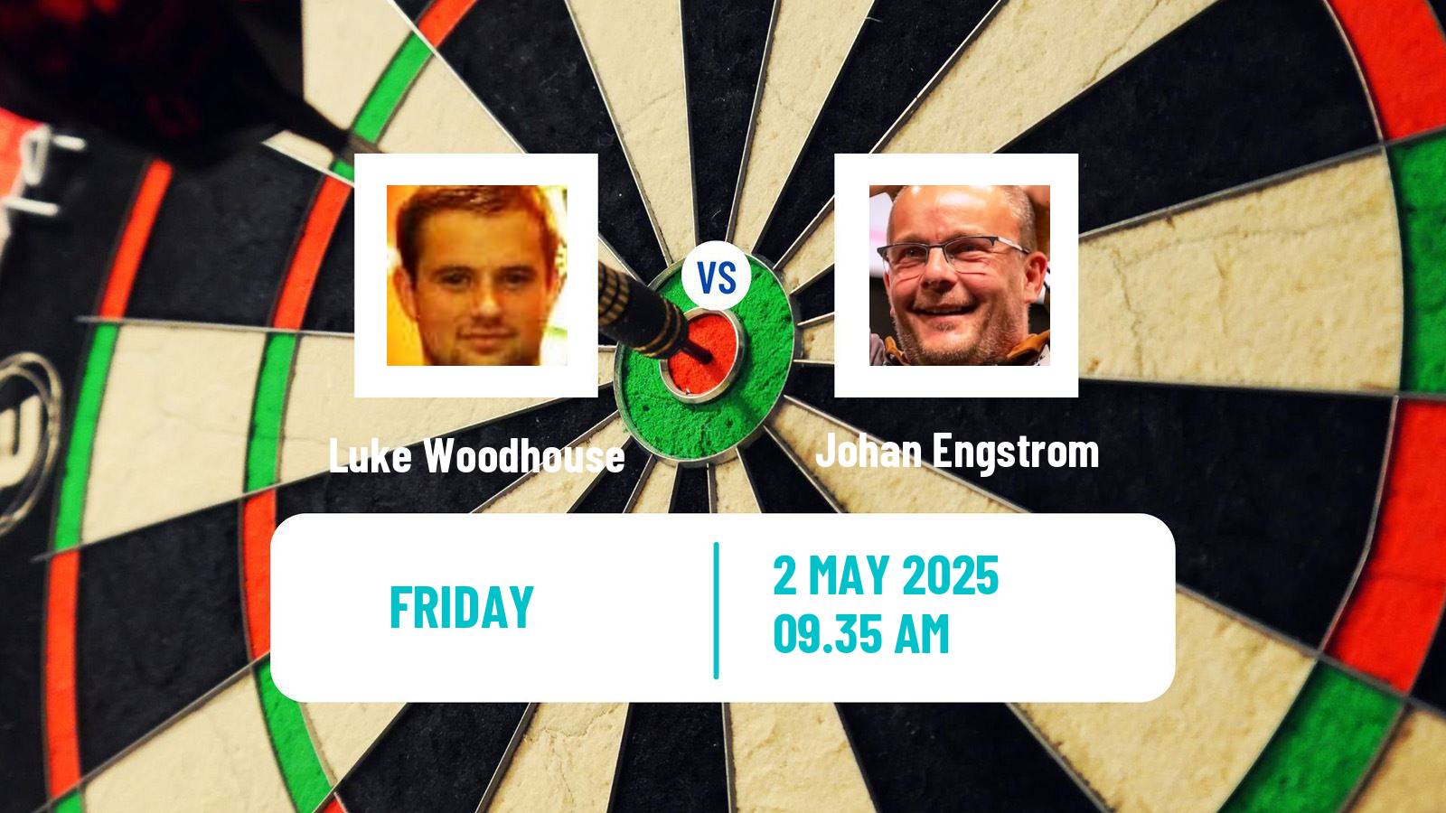 Darts European Tour 6 Luke Woodhouse - Johan Engstrom