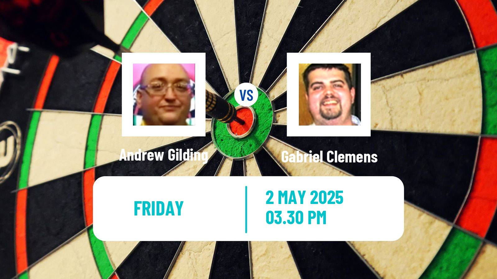 Darts European Tour 6 Andrew Gilding - Gabriel Clemens