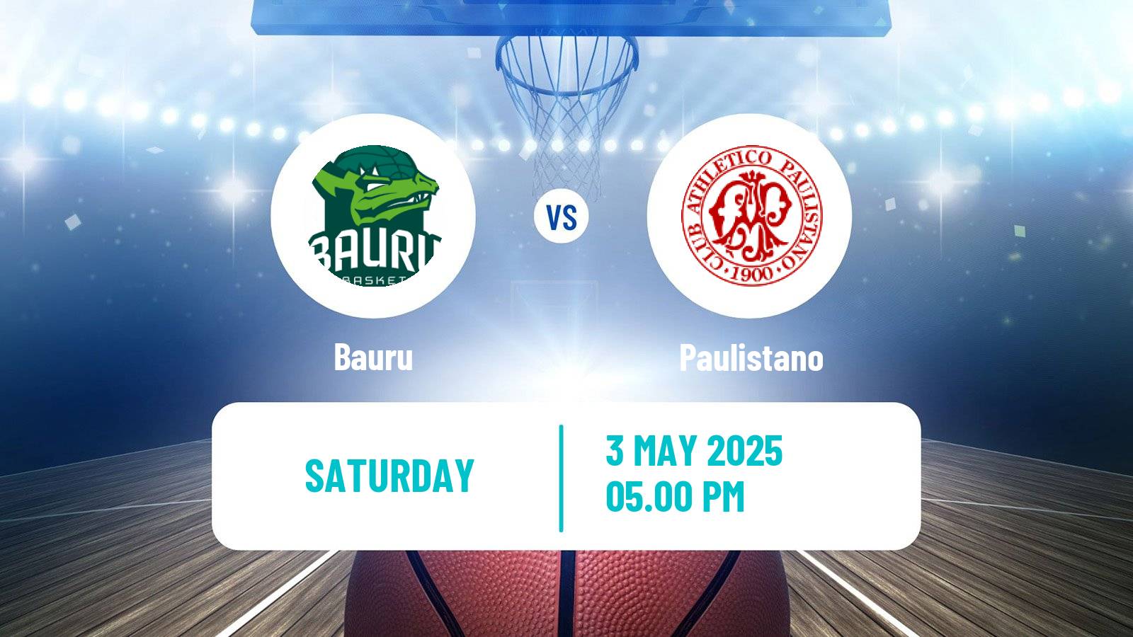 Basketball Brazilian NBB Bauru - Paulistano