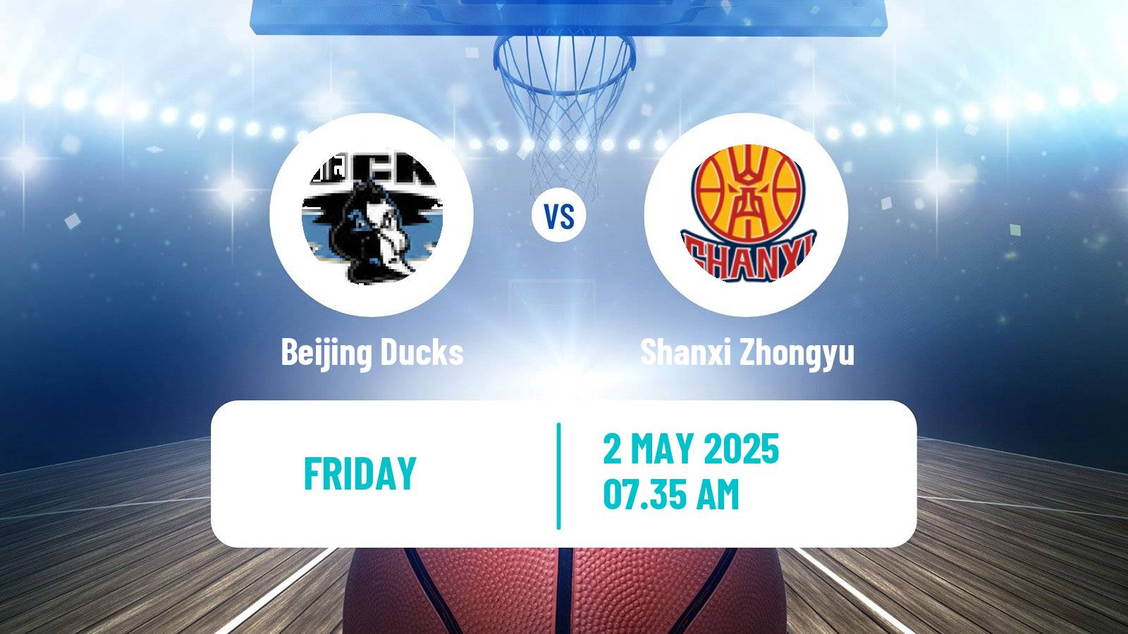 Basketball CBA Beijing Ducks - Shanxi Zhongyu