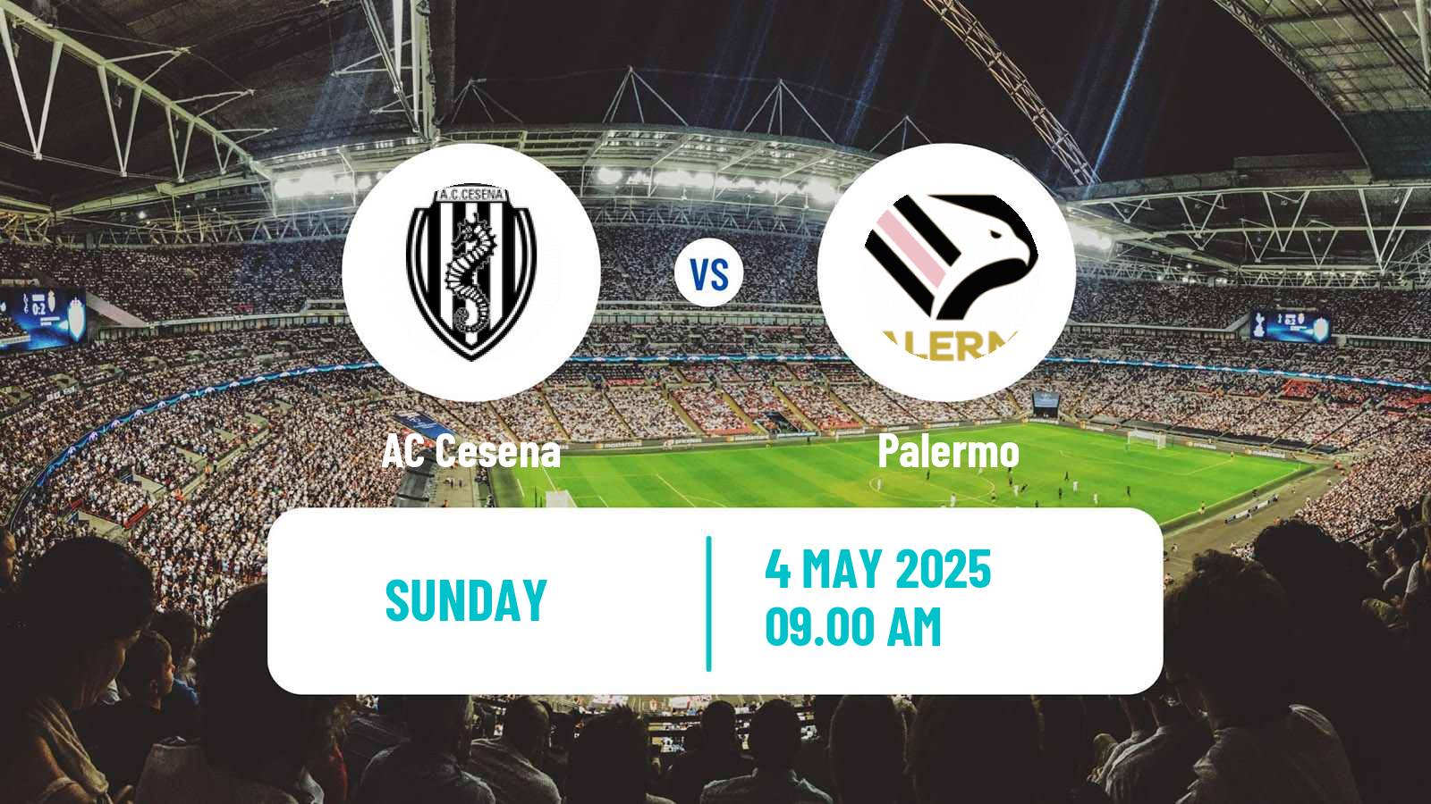 Soccer Italian Serie B Cesena - Palermo